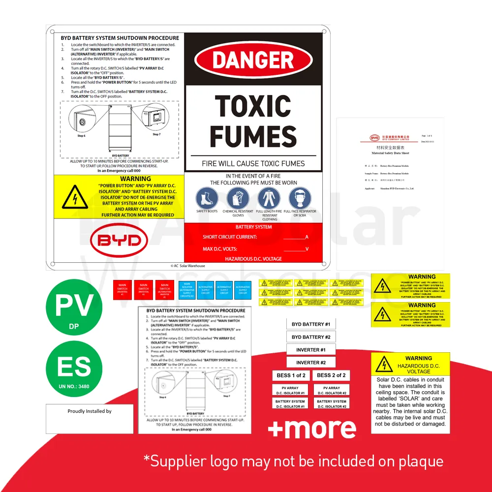 BYD Pro Plaque Label Kit | SKU: ACSW-LABEL-BYD-HYBRID-PRO